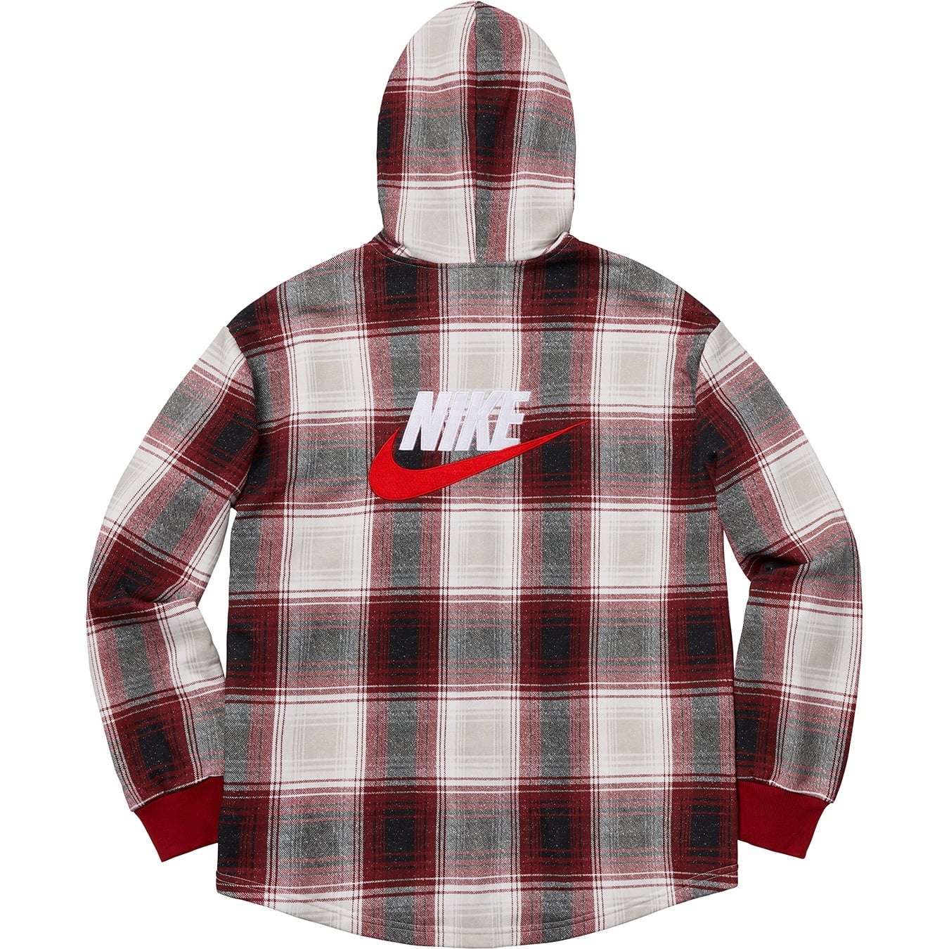 Supreme®/Nike® Plaid Hooded Sweatshirt view 2